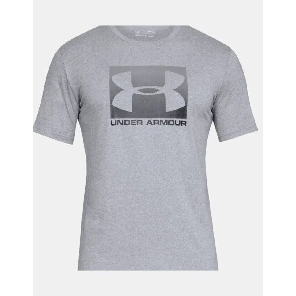 Under Armour Mens T-Shirt Gray UA Boxed Sportstyle Sz 3XL Short Sleeve 1329581